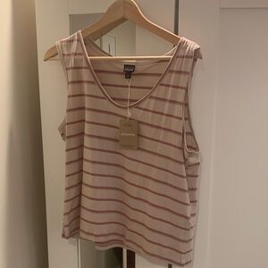 NWT Patagonia Women's Regenerative Organic Certified Cotton Tank Striped